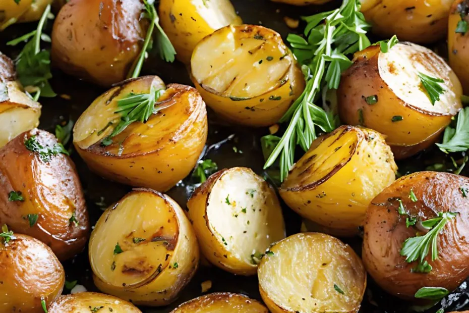 Garlic Herb Roasted Potatoes Recipe