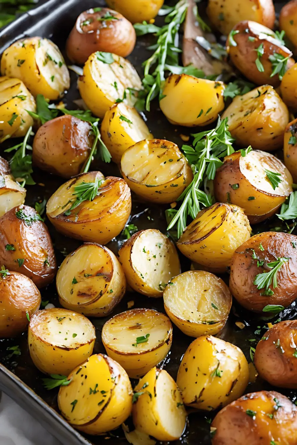 Garlic Herb Roasted Potatoes Recipe