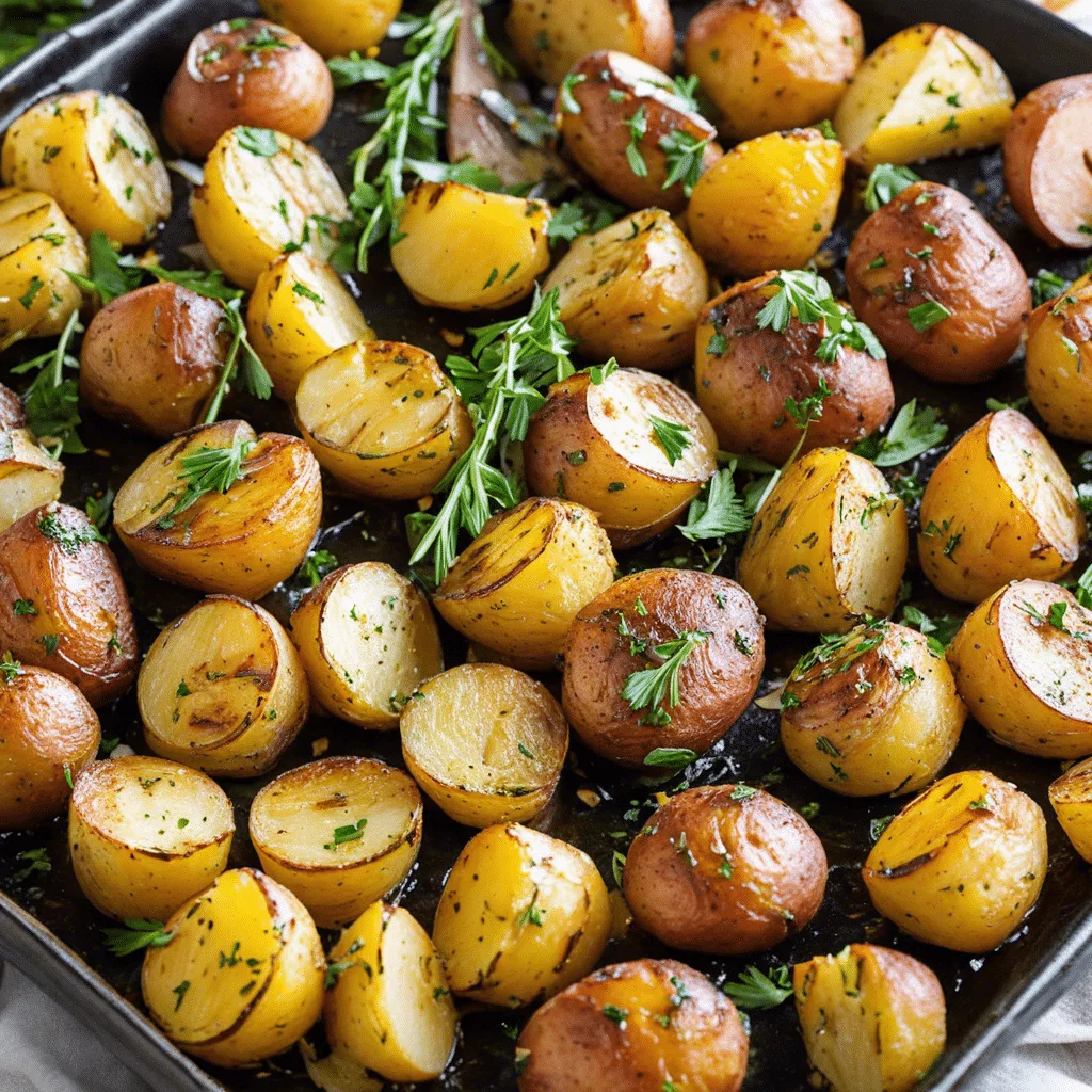 Garlic Herb Roasted Potatoes Recipe
