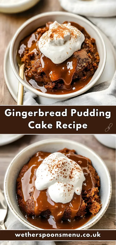 Gingerbread Pudding Cake Recipe