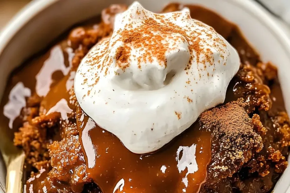 Gingerbread Pudding Cake Recipe