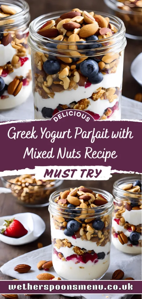 Greek Yogurt Parfait with Mixed Nuts recipe