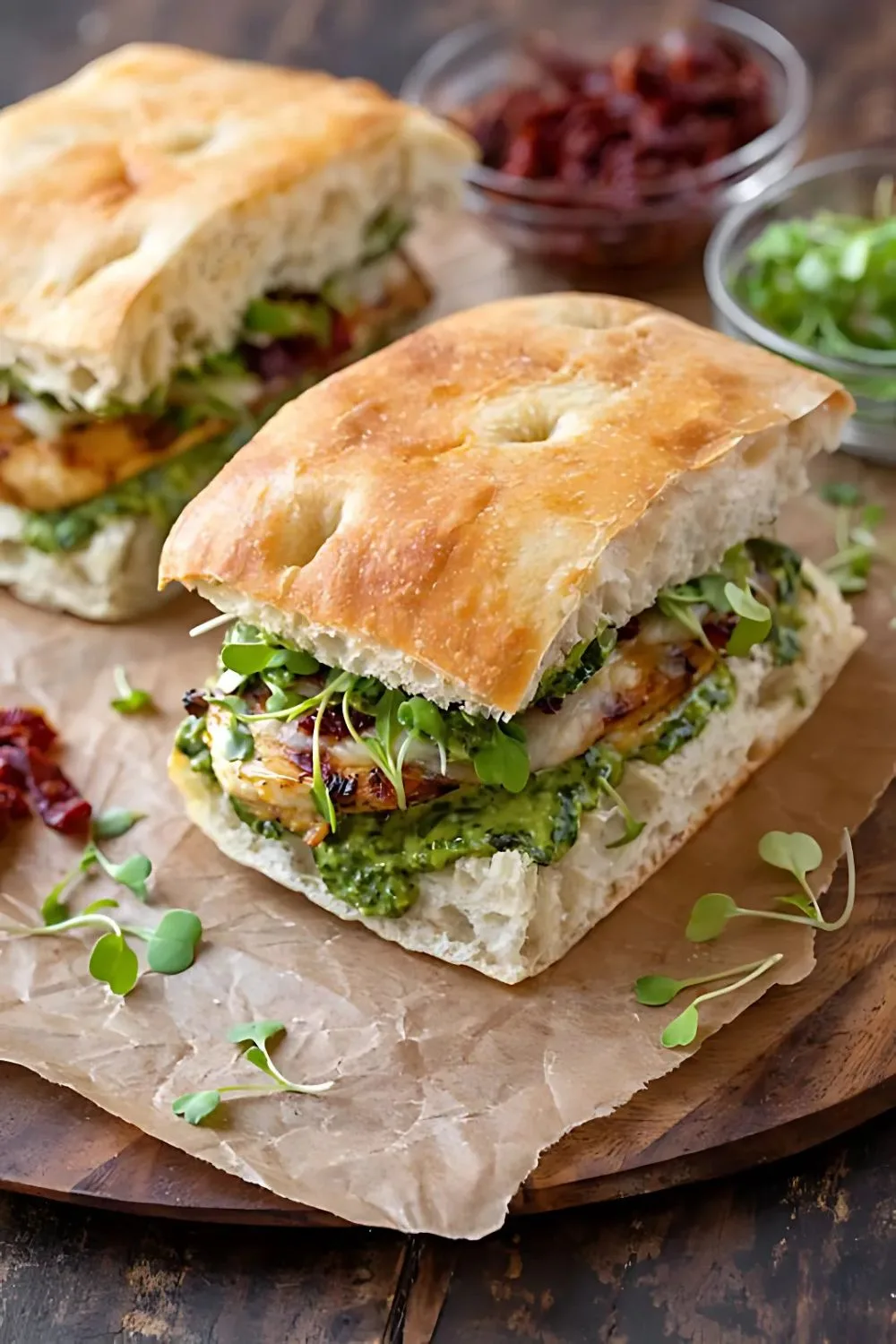Grilled Chicken Sandwich with Pesto Recipe