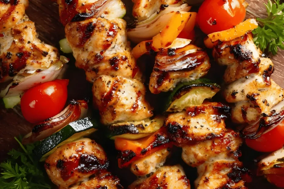 Grilled Chicken and Veggie Skewers Recipe