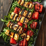 Grilled Halloumi Cheese with Watermelon Recipe