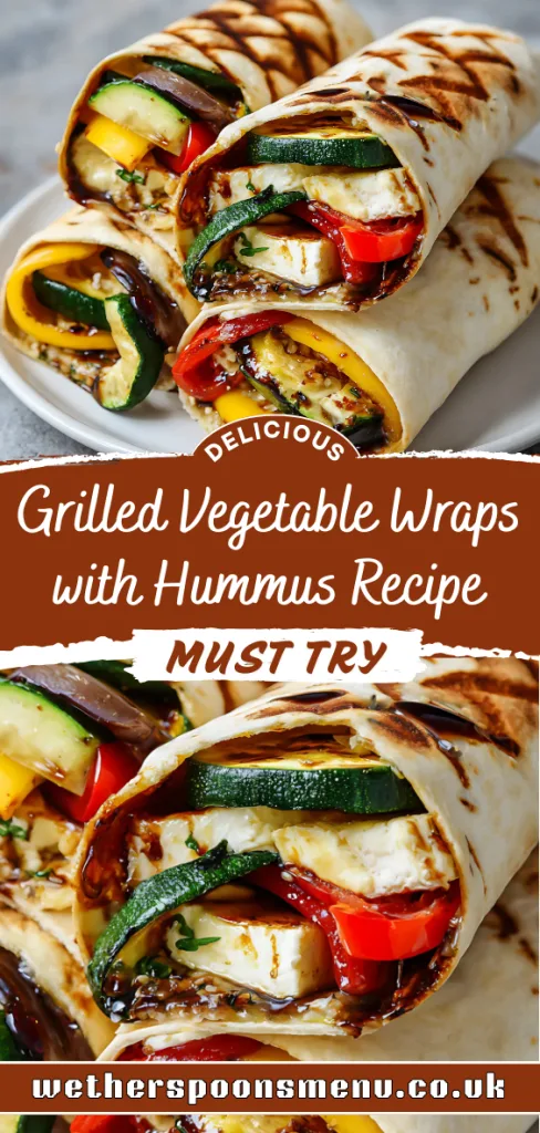 Grilled Vegetable Wraps with Hummus Recipe