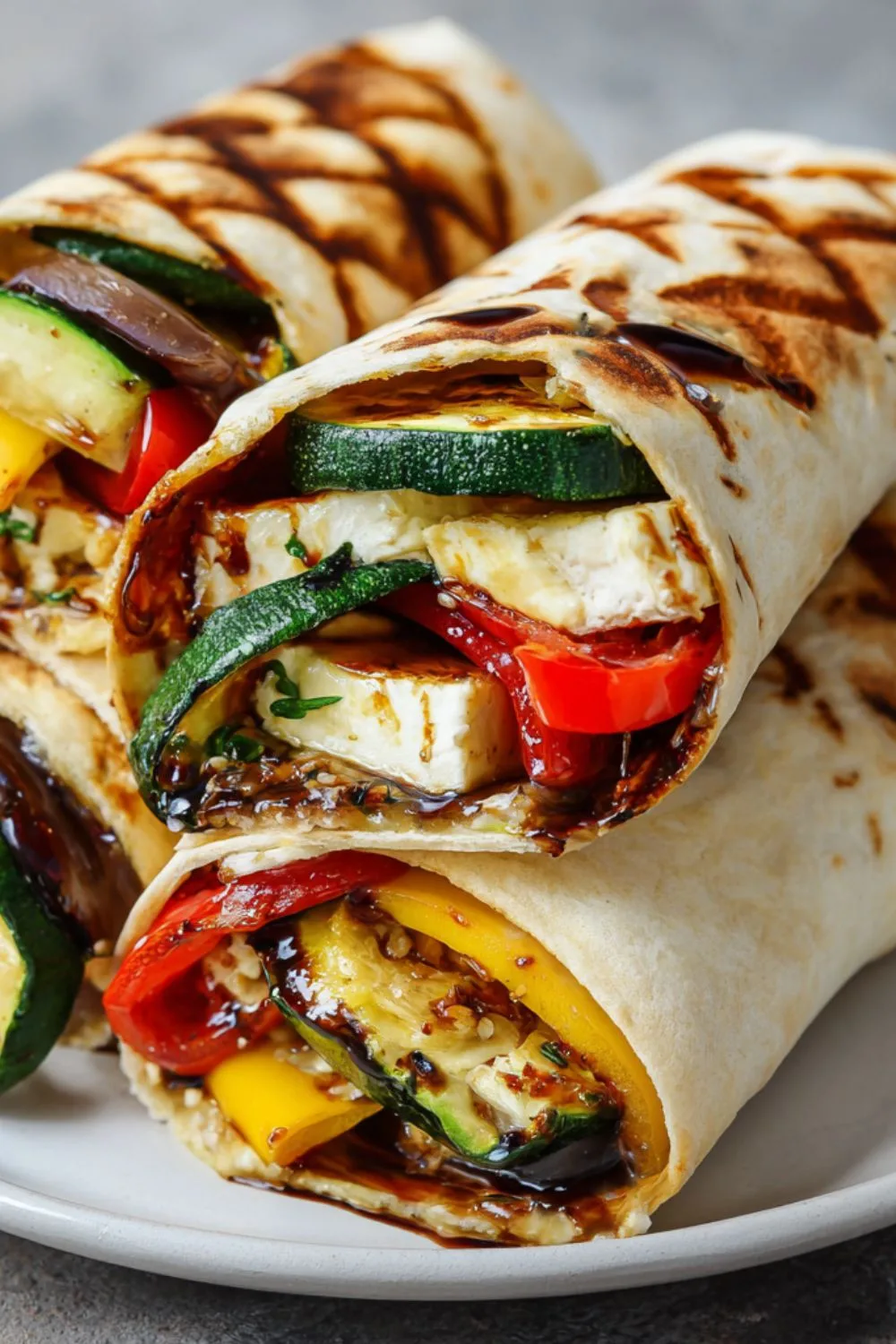 Grilled Vegetable Wraps with Hummus Recipe