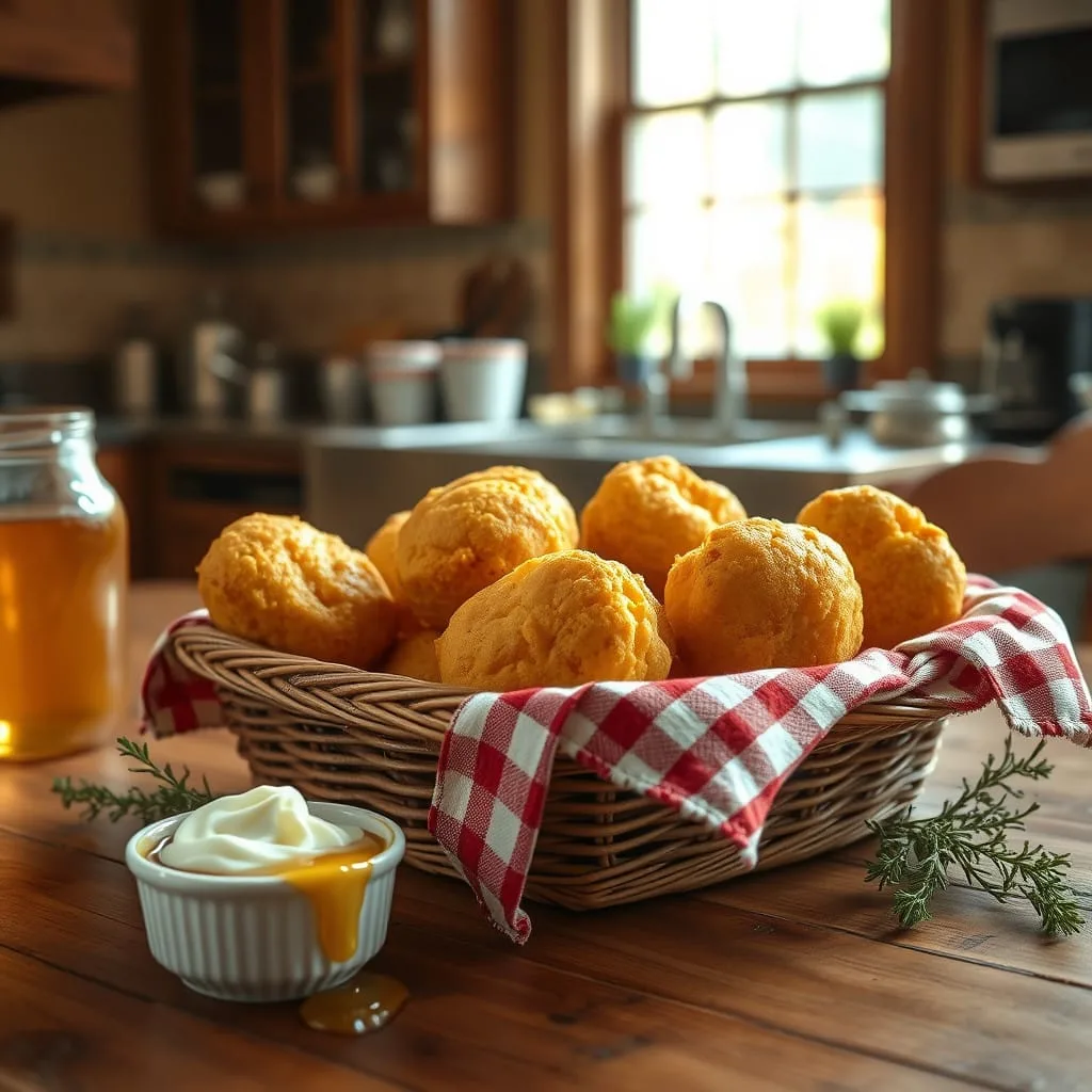 Honey Butter Cornbread Poppers recipe