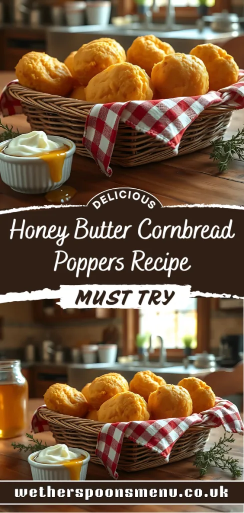 Honey Butter Cornbread Poppers recipe