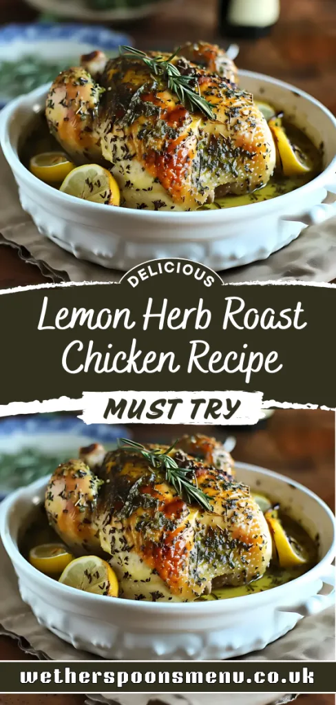 Lemon Herb Roast Chicken Recipe