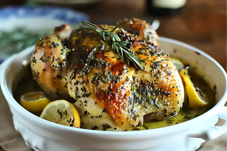 Lemon Herb Roast Chicken Recipe