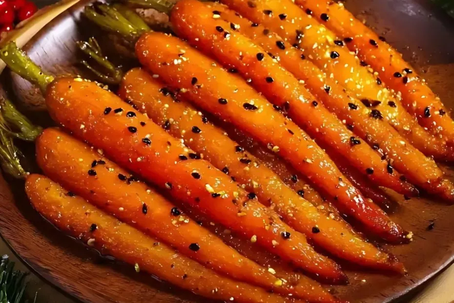 Maple Mustard Roasted Carrots Recipe