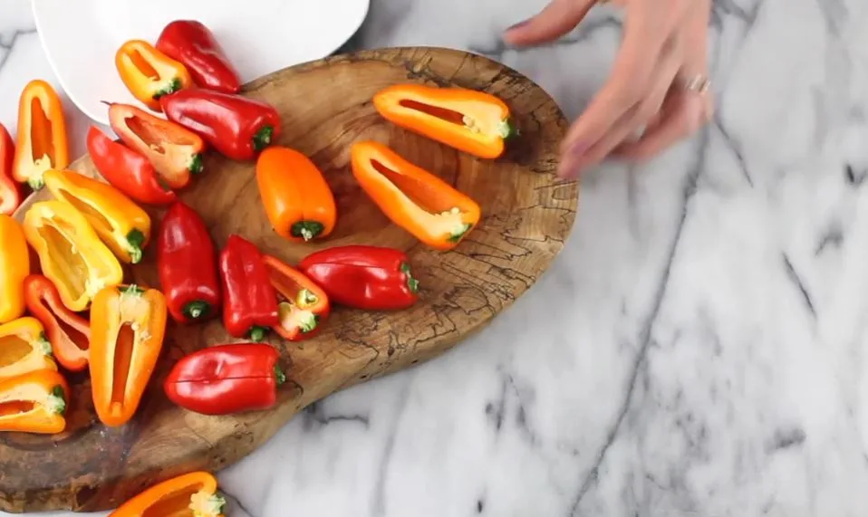 Prepare the Oven and Peppers