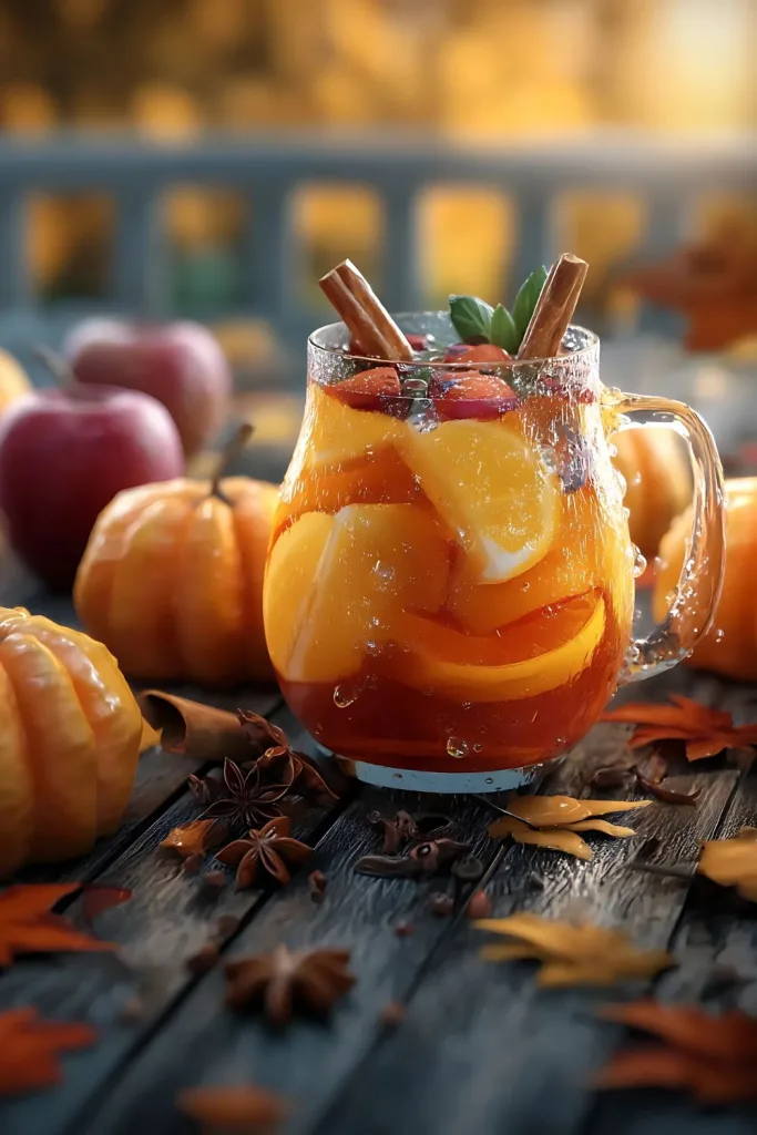 Pumpkin Spice Fireball Sangria