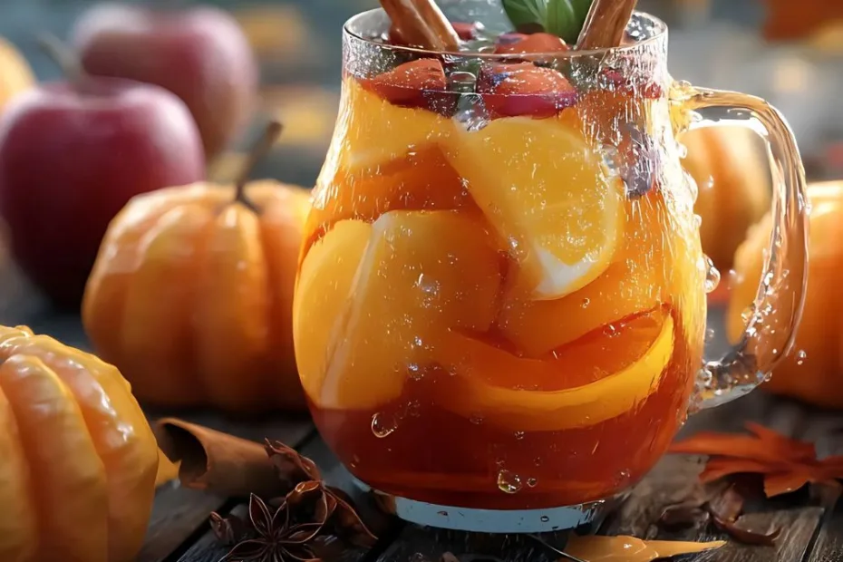 Pumpkin Spice Fireball Sangria