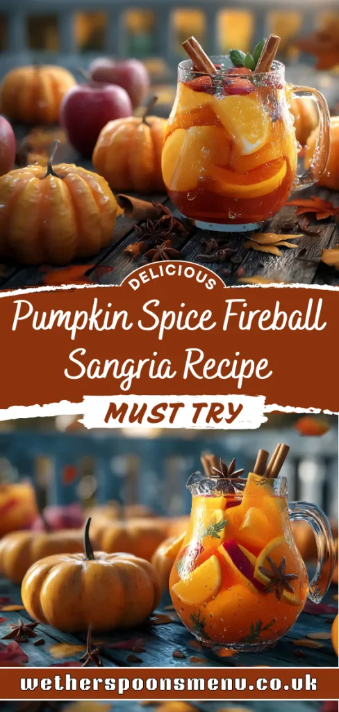 Pumpkin Spice Fireball Sangria