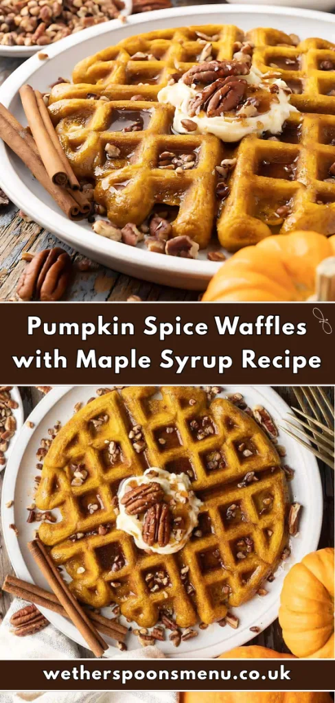 Pumpkin Spice Waffles with Maple Syrup Recipe