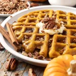 Pumpkin Spice Waffles with Maple Syrup Recipe