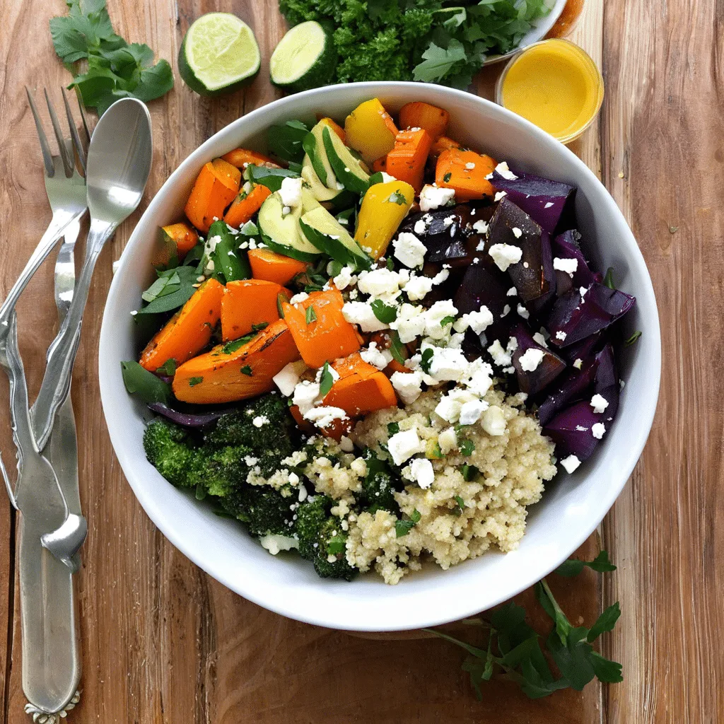 Quinoa Bowl with Roasted Veggies and Feta Recipe