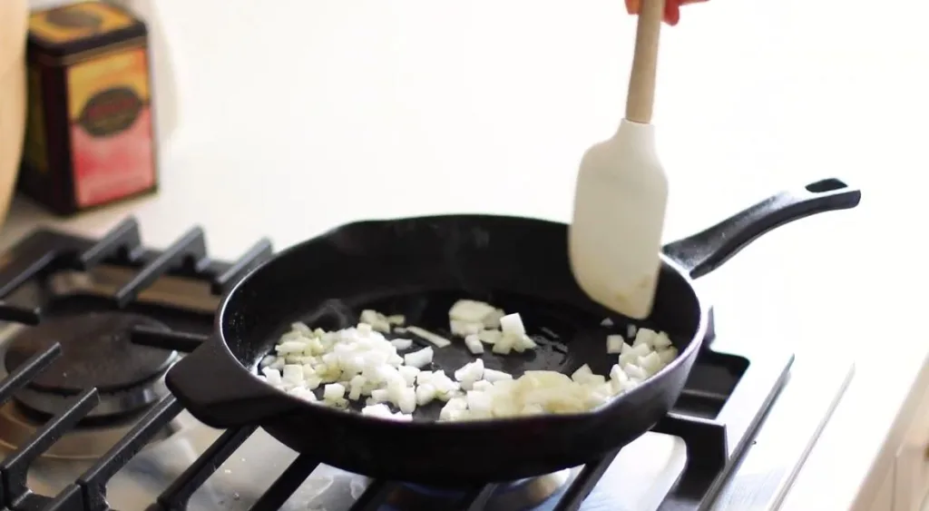 Sauté the Veggies and Seasonings