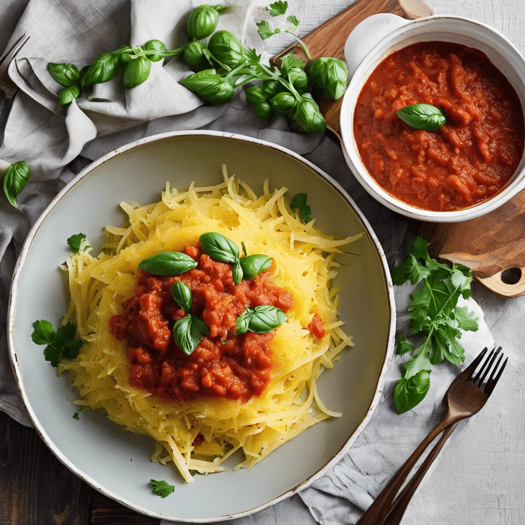 Spaghetti Squash with Tomato Sauce Recipe
