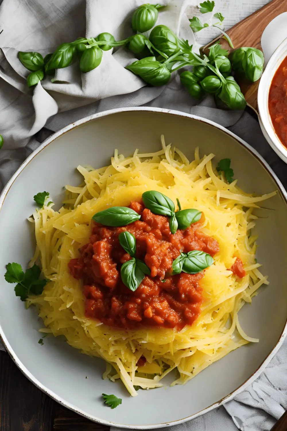 Spaghetti Squash with Tomato Sauce Recipe