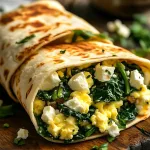 Spinach and Feta Breakfast Wraps Recipe