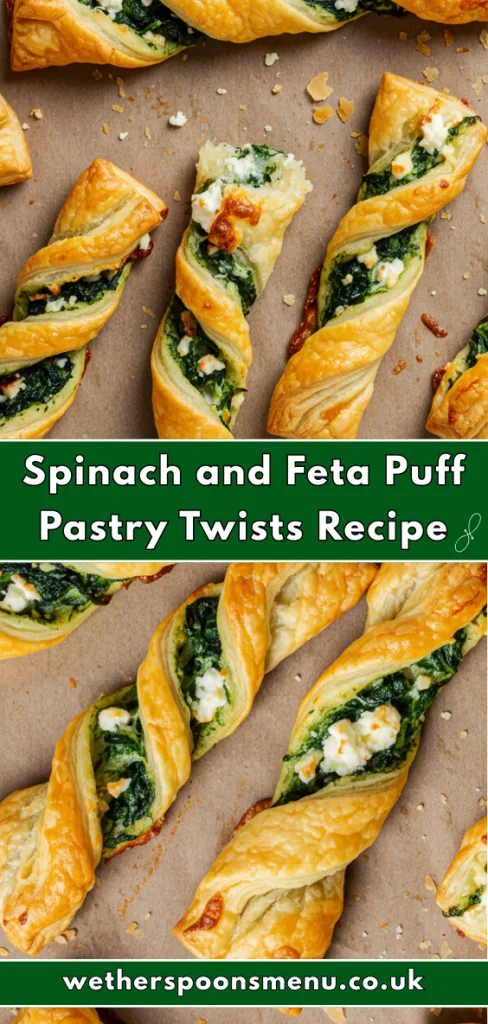 Spinach and Feta Puff Pastry Twists Recipe