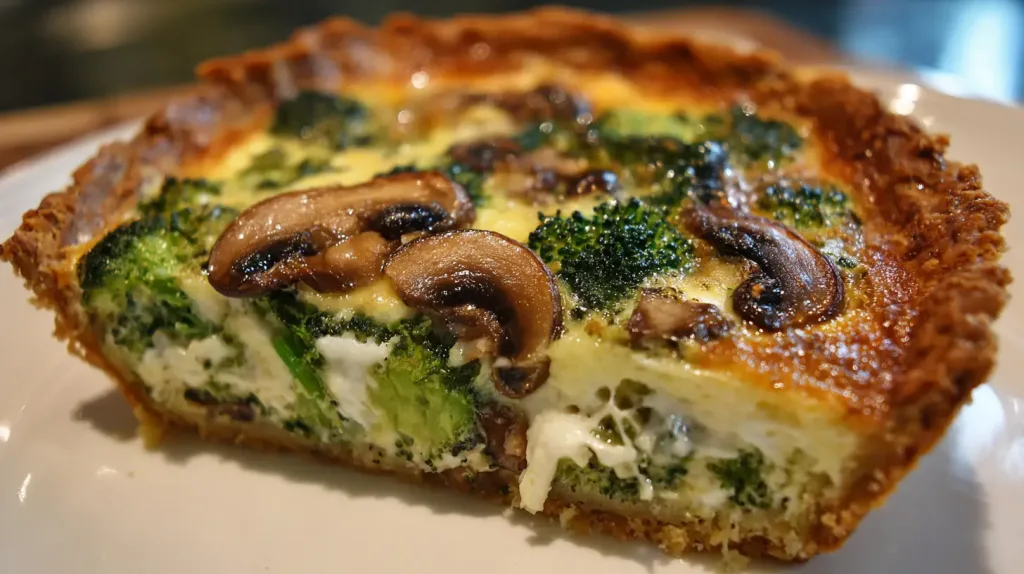 Spinach and Mushroom Quiche Recipe