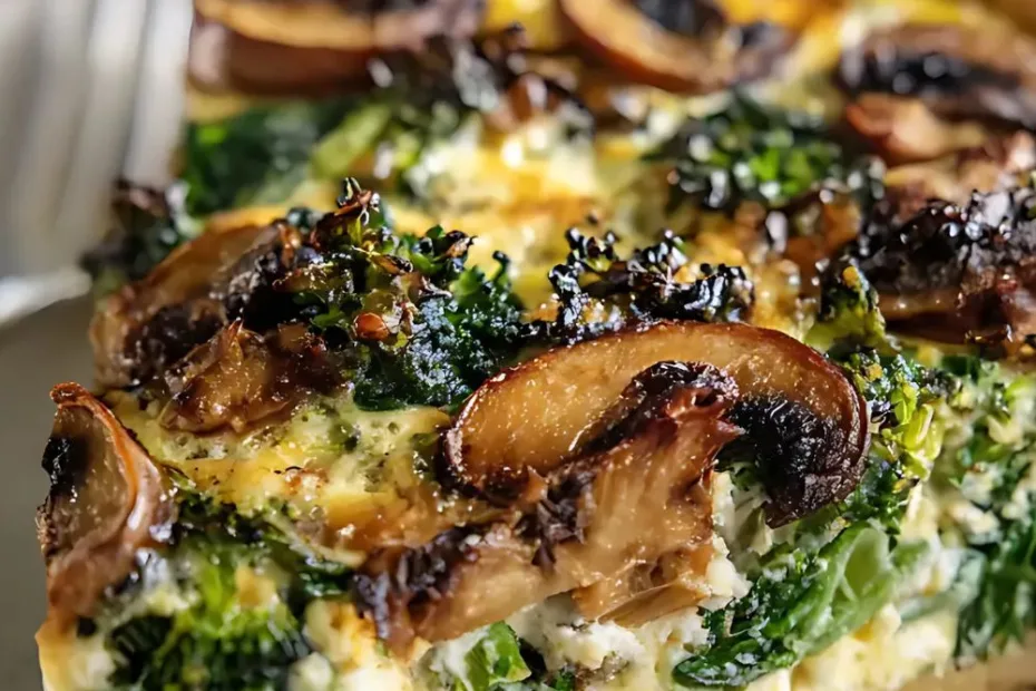 Spinach and Mushroom Quiche Recipe