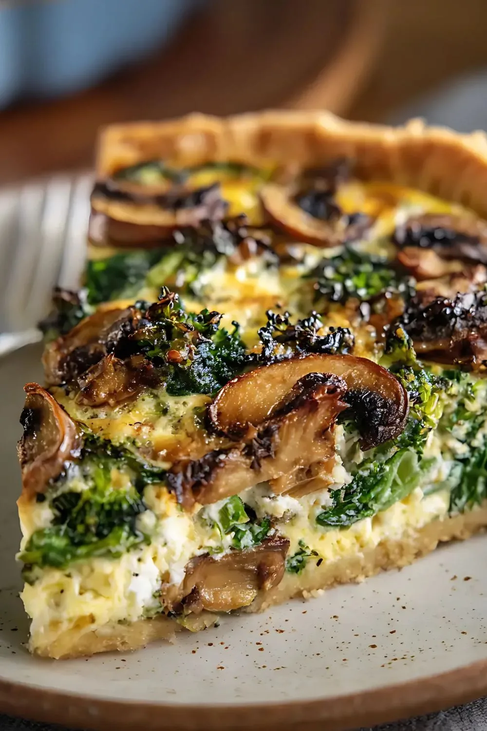 Spinach and Mushroom Quiche Recipe