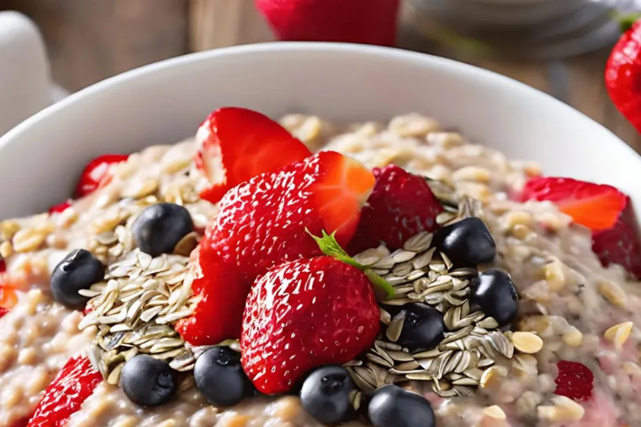 Strawberry Oatmeal with Chia Seeds Recipe