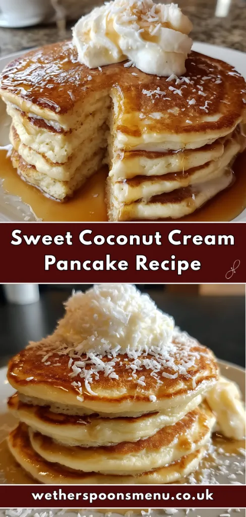 Sweet Coconut Cream Pancake recipe