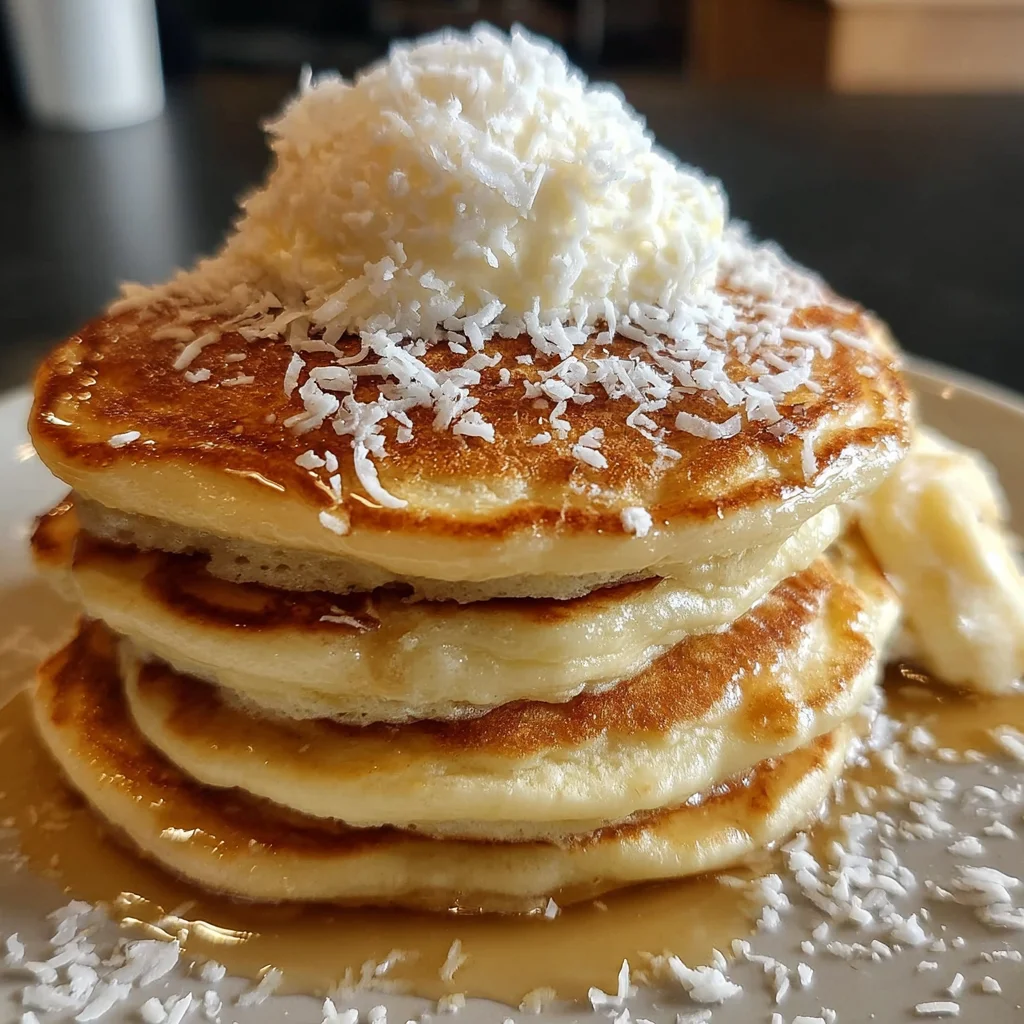 Sweet Coconut Cream Pancake recipe