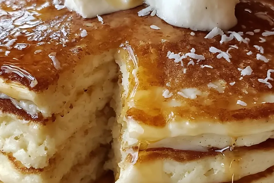 Sweet Coconut Cream Pancake recipe