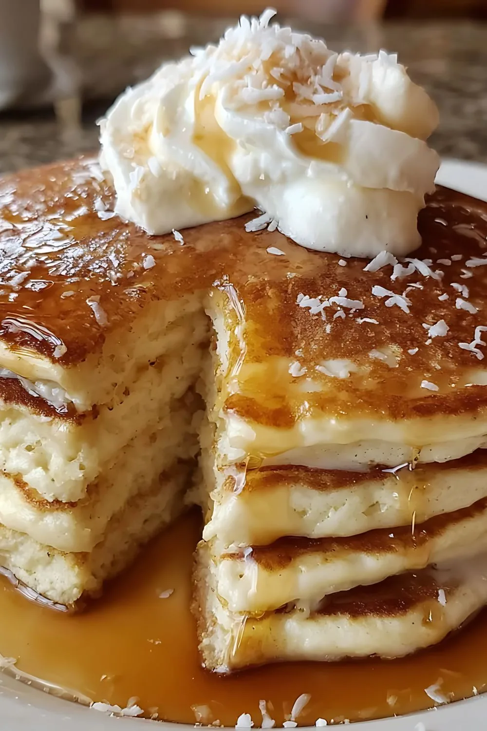 Sweet Coconut Cream Pancake recipe