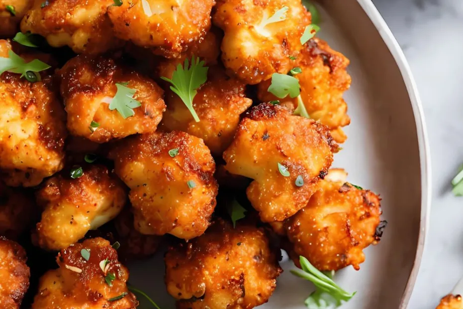 Sweet and Spicy Cauliflower Bites Recipe