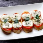 Tomato and Mozzarella Bruschetta Recipe