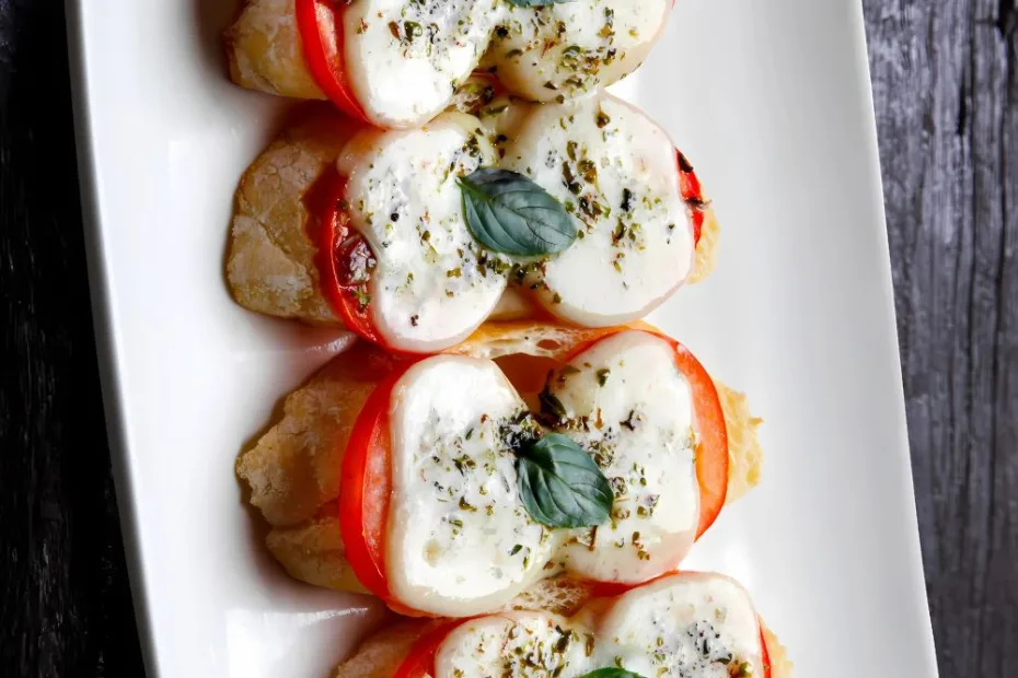 Tomato and Mozzarella Bruschetta Recipe
