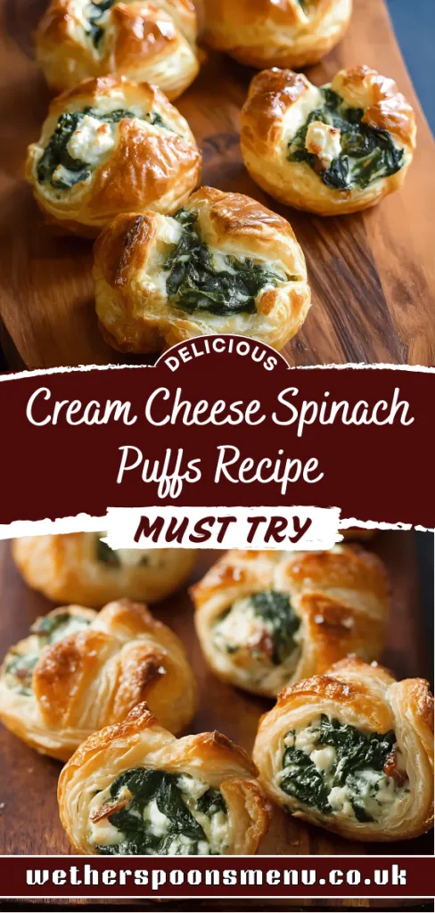 Cream Cheese Spinach Puffs Recipe