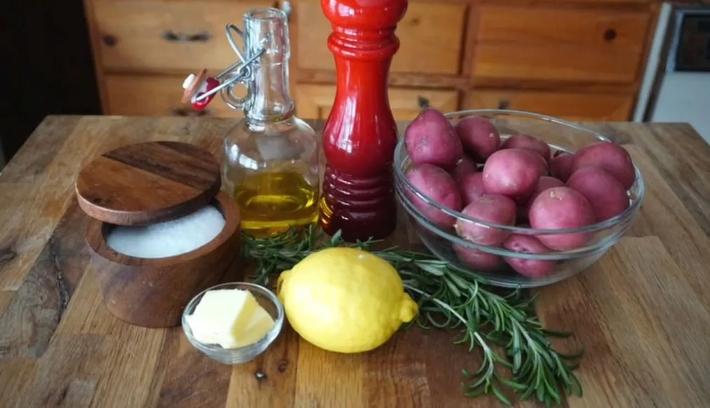 ingredients for Garlic Herb Roasted Potatoes Recipe