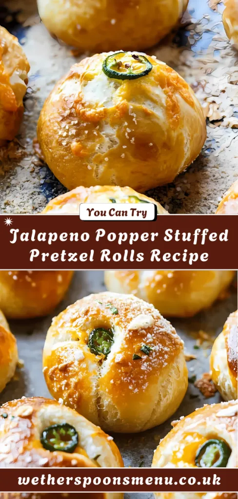 Jalapeno Popper Pretzel Rolls Recipe