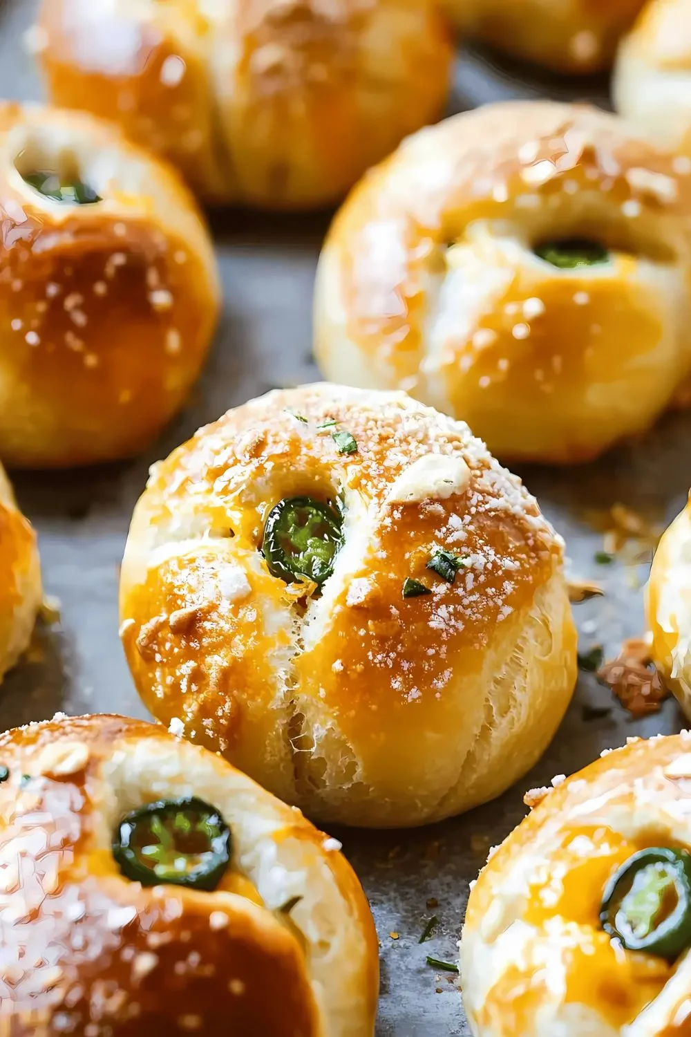 Jalapeno Popper Pretzel Rolls Recipe