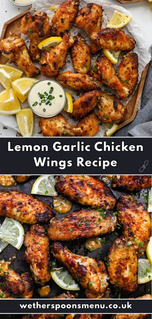 Lemon Garlic Chicken Wings Recipe