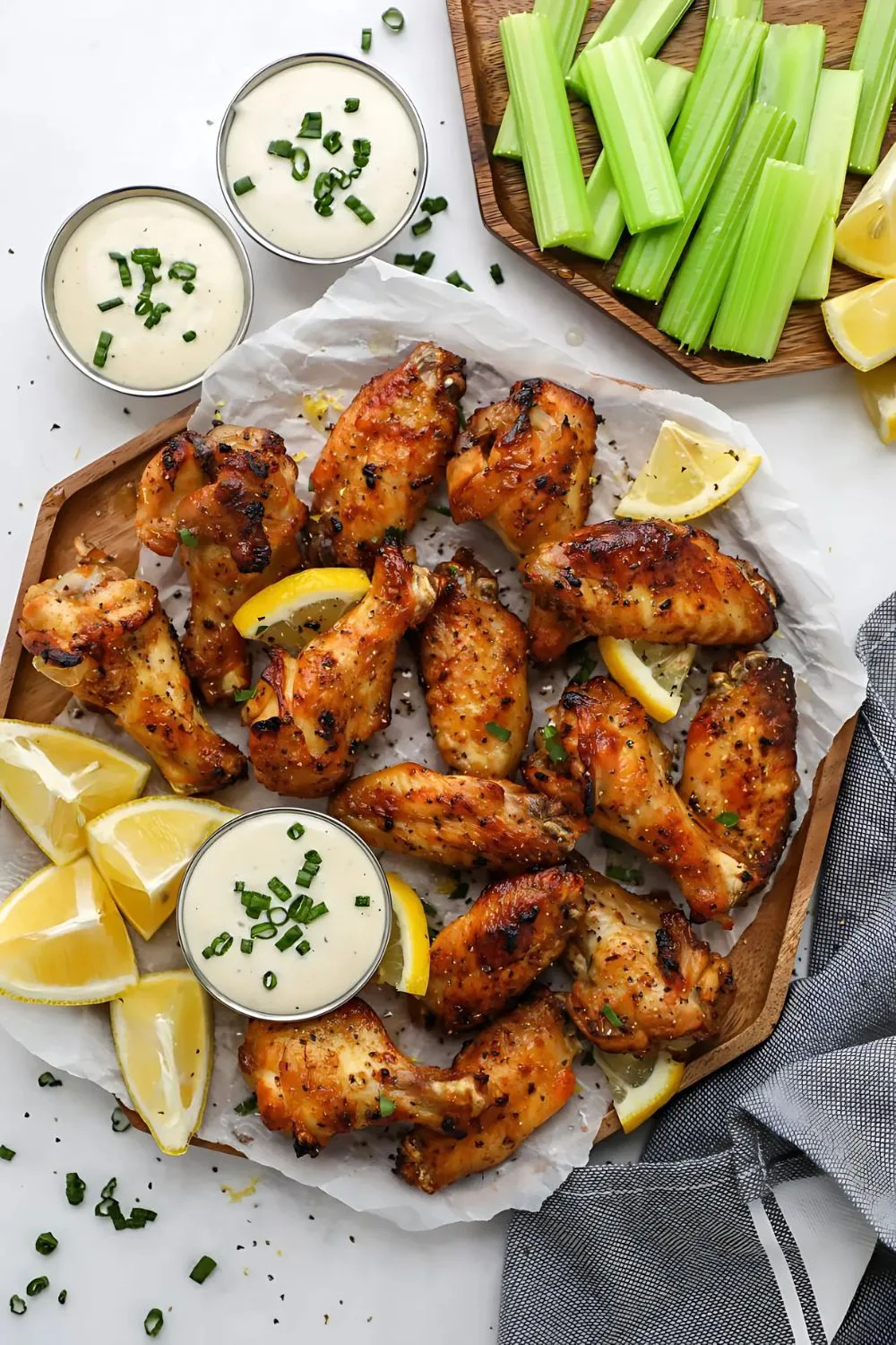 Lemon Garlic Chicken Wings Recipe
