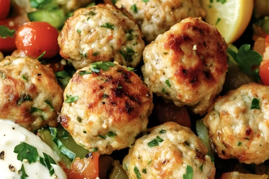 Mediterranean Chicken Meatballs Recipe