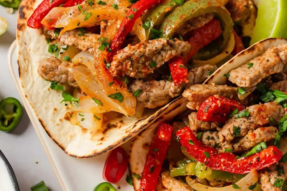 Steak Fajitas Tacos Recipe