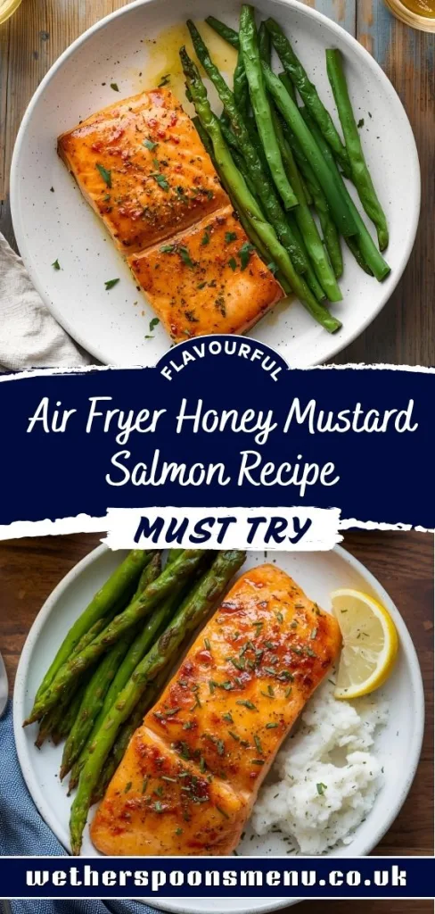 Air Fryer Honey Mustard Salmon Recipe