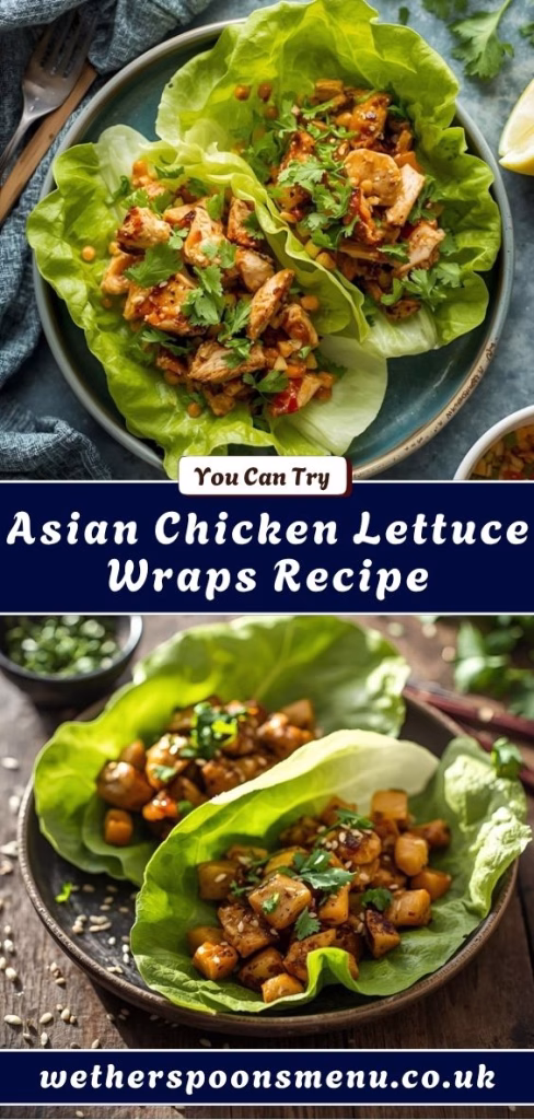 Asian Chicken Lettuce Wraps Recipe