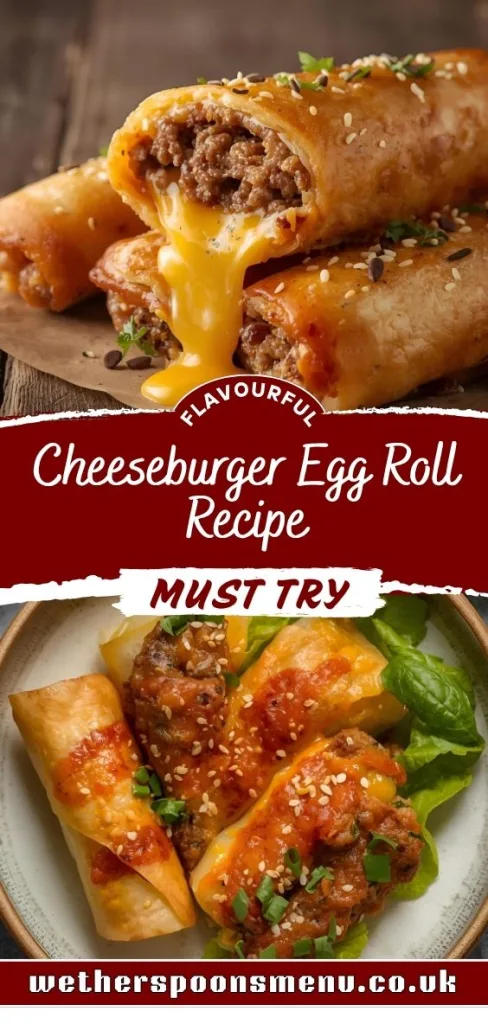 Cheeseburger Egg Roll Recipe
